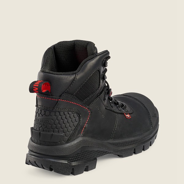 Red Wing Safety Boots Mens Black - Crv™ - 6-inch Waterproof Toe - 0487395-KN